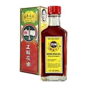 Bottle of 1 fluid ounce, or 30 milliliters, of external analgesic. Chinese and english text.